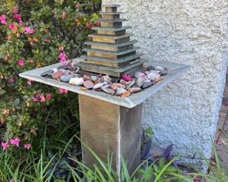 #73 - $150 - Modern slate fountain 24x24x30