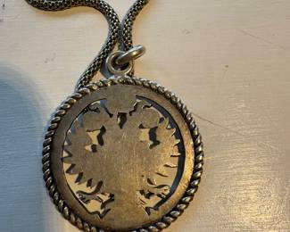 #17 - $80 Sterling tested chain & Austrian cut coin 1780 Maria Theresa Thaler