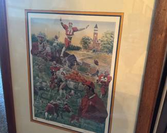 #84 - $60 - football-themed poster "Tribute to the Tigers" The 1981 National Champions