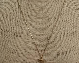 #35 - $170 14 kt chain & pendant 2.69 gm Seahorse