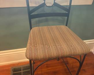 #35 - $240 - Barstools set of 4 iron/metal 18x17x26