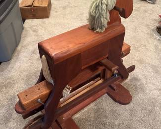 #82 - $180- Vintage Amish handcrafted wood horse toddler with smooth glidding mechanism