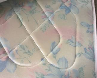 #42 - $200 - Plaid sofa bed full size hideaway bed 77x30x28 with mattress