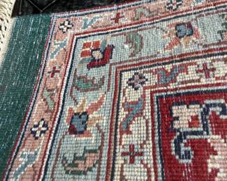#11 - $1,000 - Persian rug 9x12'4" Kashan green rug from India