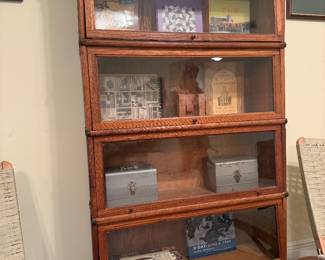 #56 - $450 - Wernicke C-11- 4 stacks lawyers' barrister bookcase - good condition 34x10x61