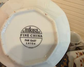 #82 - $90 -Mikasa Far East set of China - not complete set