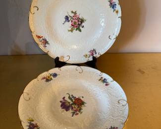 #67 - $90 -Furstenberg porcelain Meissen serving plates set of 2