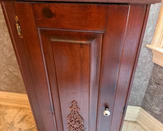 #38 - $100 - Hanging or not small cabinet wood 18x11x34