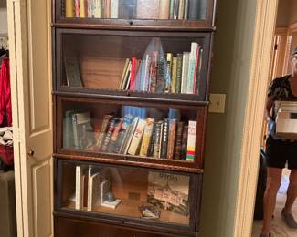 #60 - $460 -Globe Vernicke barrister bookcase D12-798-34x12x80