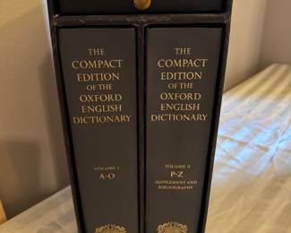 #84 - $70 - Oxford set of 2 dictionary