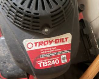 #86 - $95 - Troy bilt lawn mower TB240