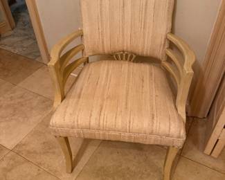 #58 - $80 - cream color chair 26wx21dx34t