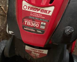 #85 - $95 - Troybilt TB360 lawn mower