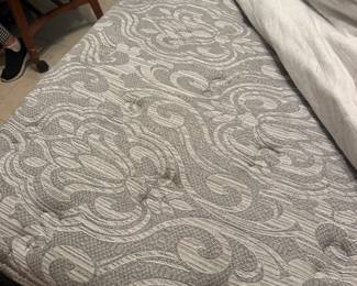 King size bed shabby chic greyish headboard & frame with mattress included