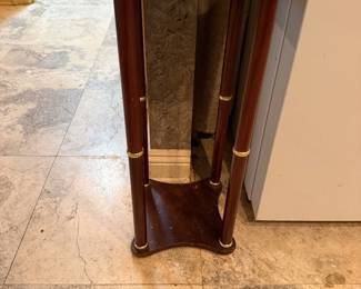 #43 - $65 - Green marble top stand square 12x12x27