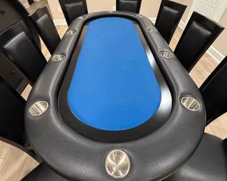 BBO poker Table 10 chairs custom made