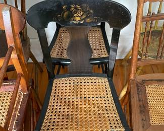 Stenciled Hitchcock side chair