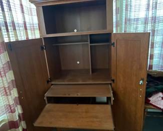 Computer armoire inside