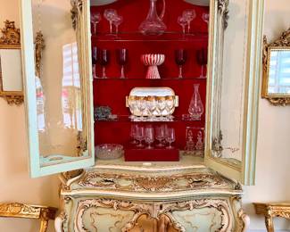 Baroque Italian China Cabinet 
