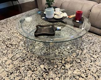 glass coffee table