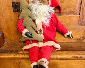 $40.00~ Primitive Folk Art Santa