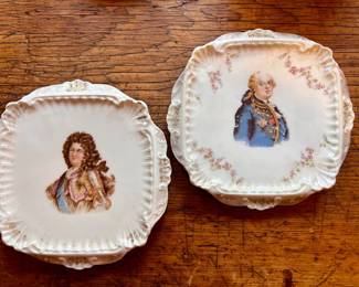 $50~ Antique Pair Of Carl Tielsch Plates