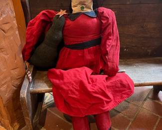 $60.00 ~ Carol Endres Folk Art Rag Doll