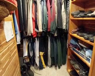 men's clothing, shoes, hats, boots