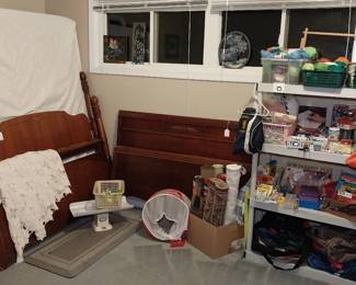 full beds, crafting, sewing, rugs, baby scale