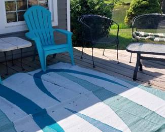 Adirondack chairs, Woodard patio chairs and love seat, side table