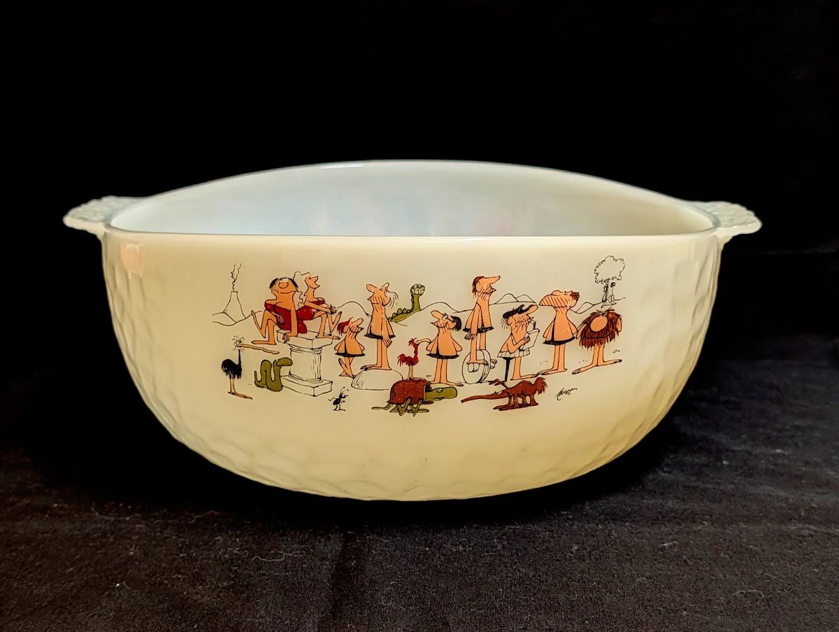B.C. Comic Johnny Hart Fire King Mixing Bowl
