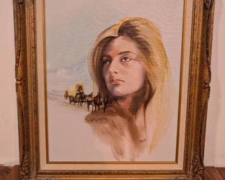 Vintage Raenell Signed Framed Fine Art Print 
