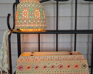 Lawnware Beaded Hanging & Roof Lamp Combo 