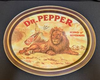 Vintage Dr. Pepper Metal Serving Tray