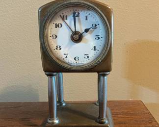 German Elevated Clock Copper & Brass