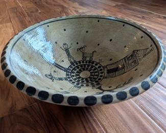 John A. Taylor Studio Pottery Large Signed Bowl 