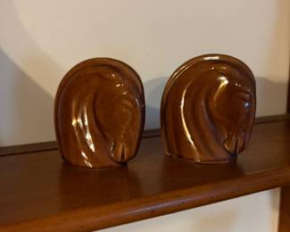 Mid-Century Modern Horse Head Salt & Pepper Set