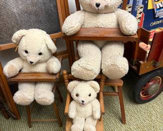 Vintage Teddy Bears & Doll Highchair Collection