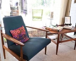 MCM walnut chair