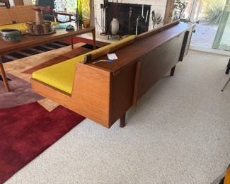 Hans J. Wegner GE 258 Teak and Cane Daybed Sofa for Getama