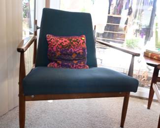 MCM walnut chair