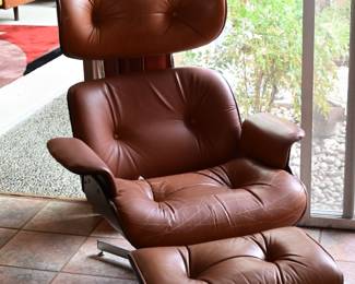 Vintage Plycraft chair & ottoman