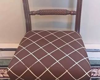 Twist-Bar Back Antique Chair