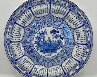 Spode Blue Room Calendar Dinner Plate