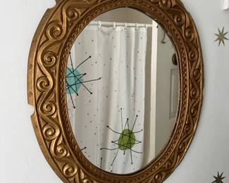 24" Ornate Oval Mirror