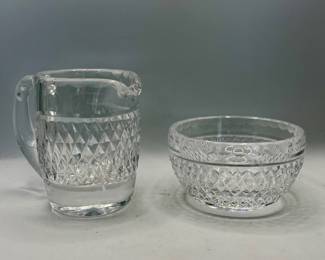 Waterford Crystal Creamer & Open Sugar Bowl