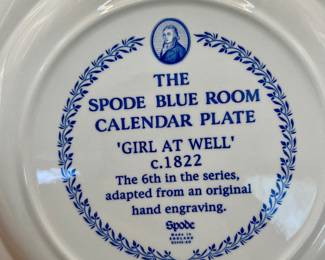 Spode Blue Room Calendar Dinner Plate
