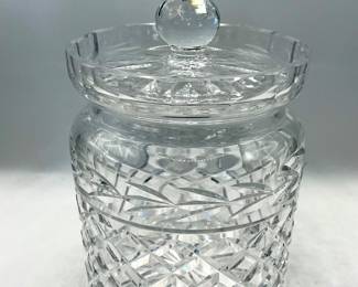 Waterford Crystal Biscuit Jar with Lid