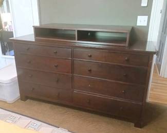 Pottery Barn Bedroom Dresser with Removable Media Shelf - Furniture in Amherst Massachusetts 01002