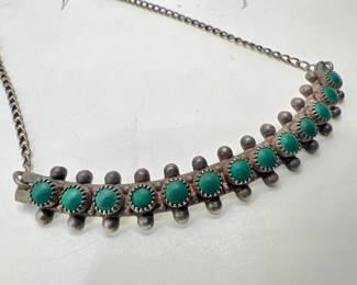 Sterling Silver Snake Eye Choker Necklace